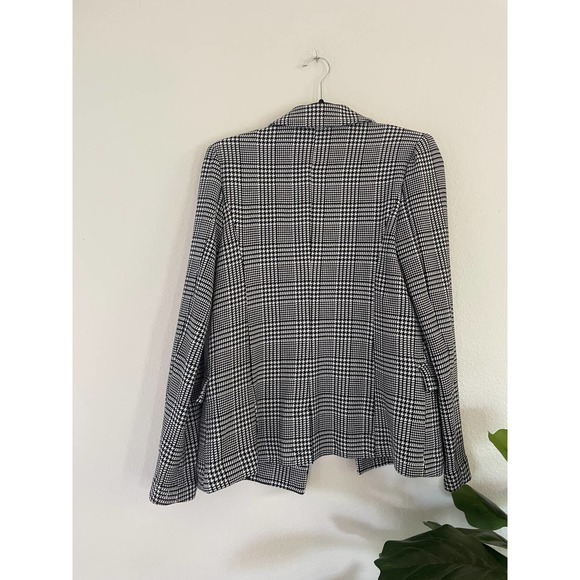 Forever 21 Women's Blazer Size Small Black And White With Pockets - Picture 7 of 7